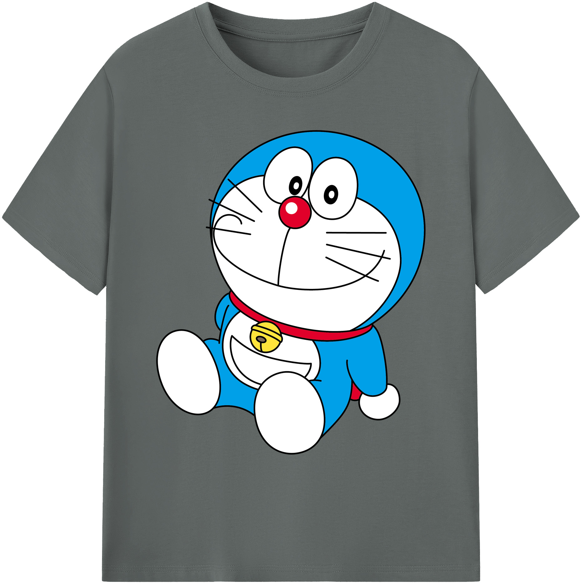 （画像用） ドラえもん Doraemon 綿100％ メンズ半袖Tシャツ｜肌触りやわらか＆通気性